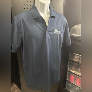 Pabst Blue Ribbon - PBR - Nike Golf Blue Polo Shirt Classic Design - SMALL